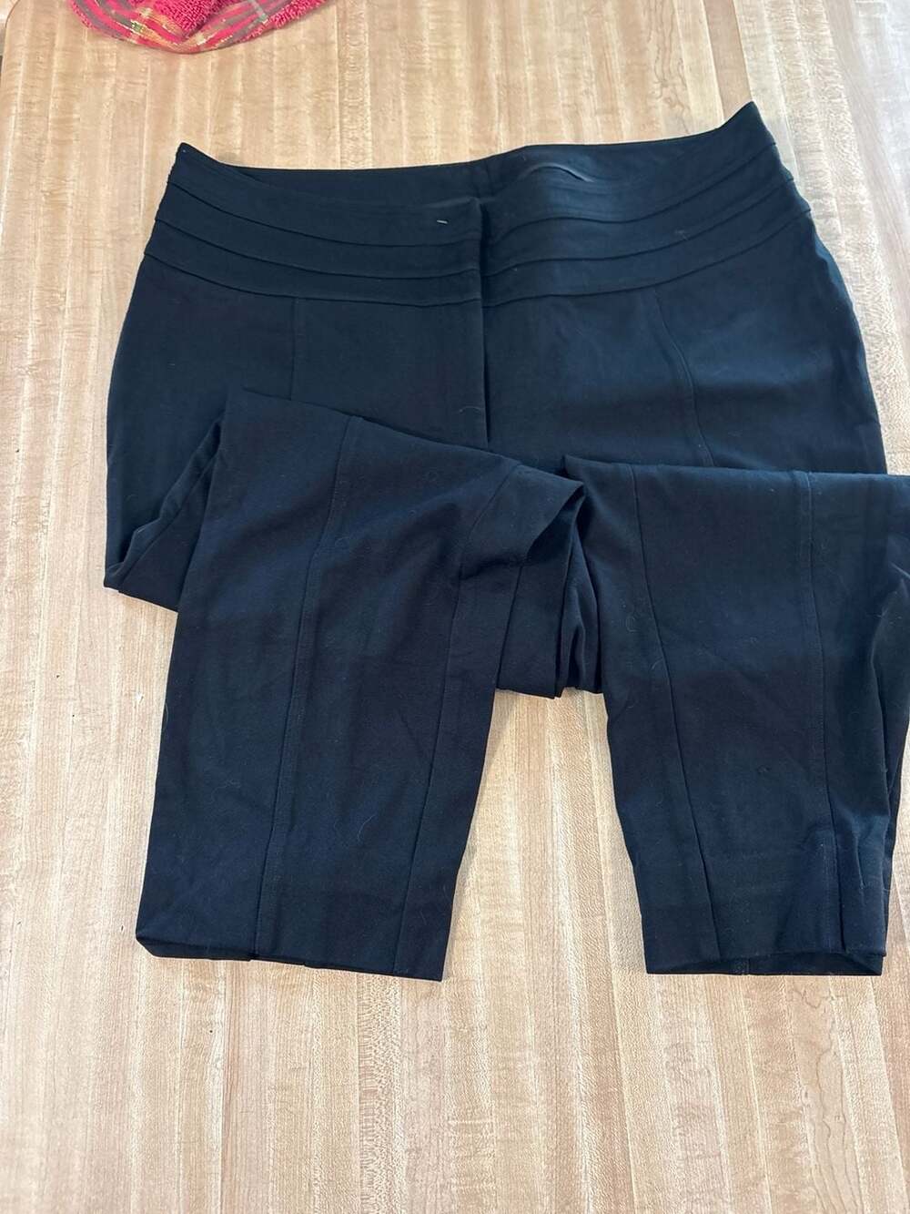 Lane Bryant Black Ponte Knit Dress Pants Size 18 Average